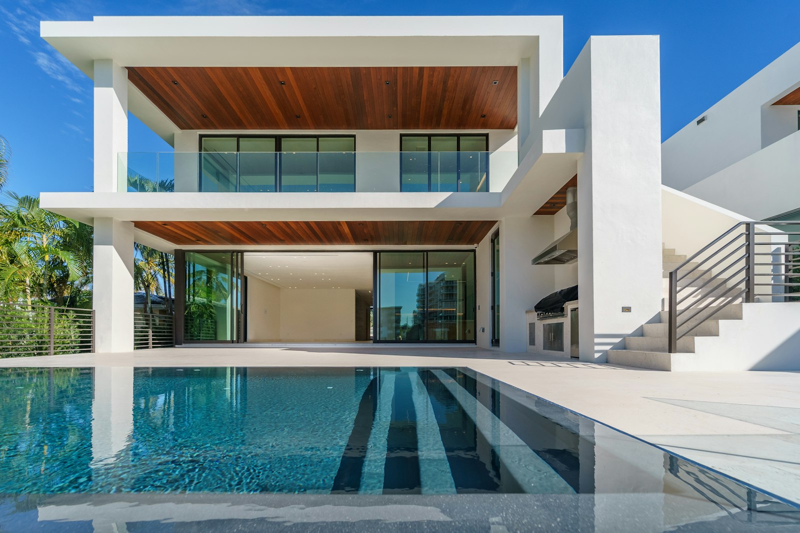 Modern construction concrete building